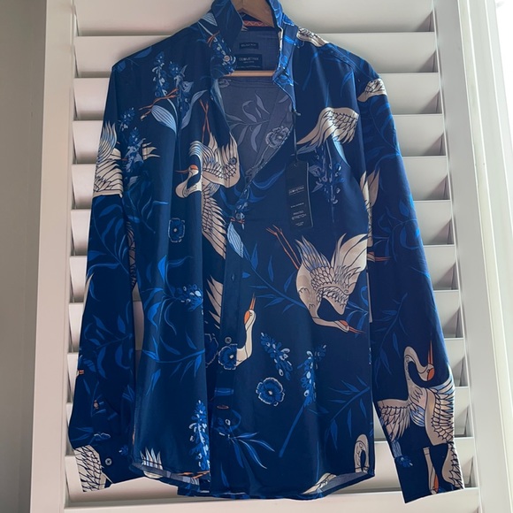 Button down shirt men slim for Geometrix M - Picture 2 of 9